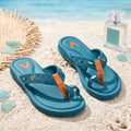 Vuxqeni™ Women's Braided Toe-Ring Flip Flops with Arch Support, Cushioned Summer Beach Sandals